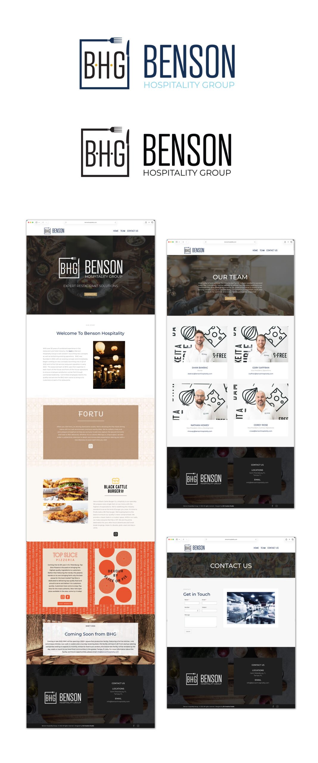 Benson Hospitality Website