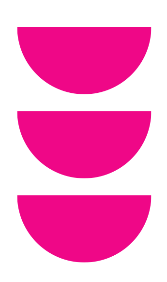 Pink Half Circles